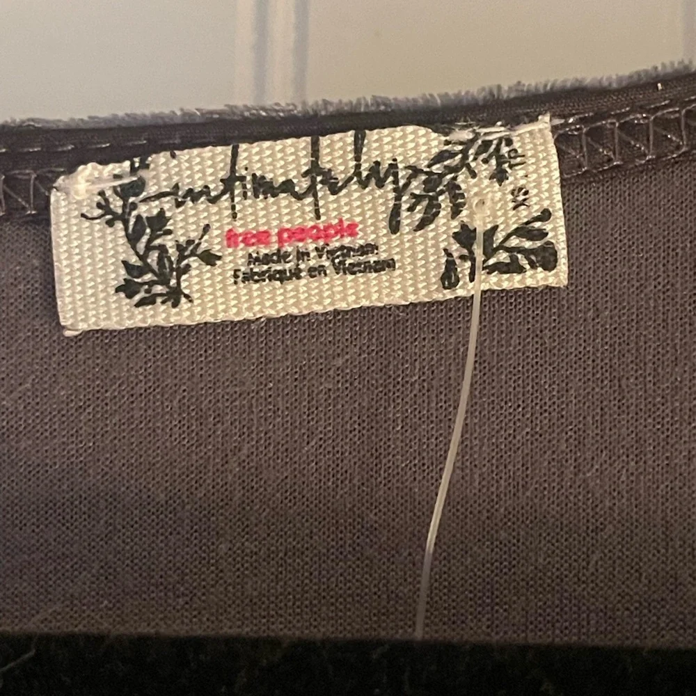 Free People Body Suit. Don’t you Wish bodysuit. Gray charcoal, women’s size XS - Picture 4 of 8